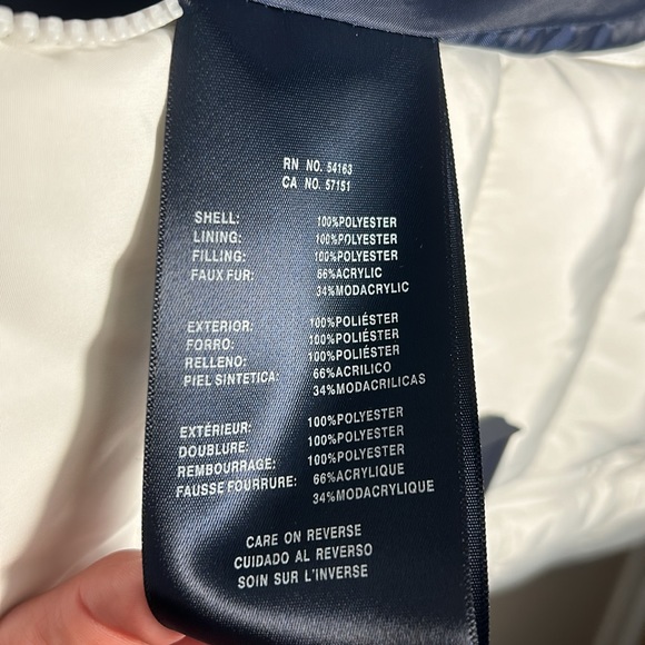 Tommy Hilfiger Ladies Women Belted Puffer Jacket Coat White US Size M - Picture 11 of 14